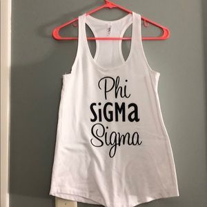 Phi Signa Sigma White Tank Top